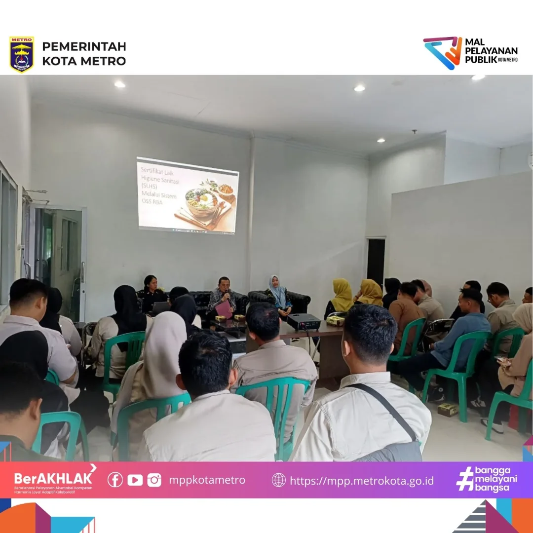 Workshop Penguploadan Syarat Penerbitan SLHS untuk Satuan Pelayanan Pemenuhan Gizi (SPPG) pada Program Makan Bergizi Gratis (MBG)