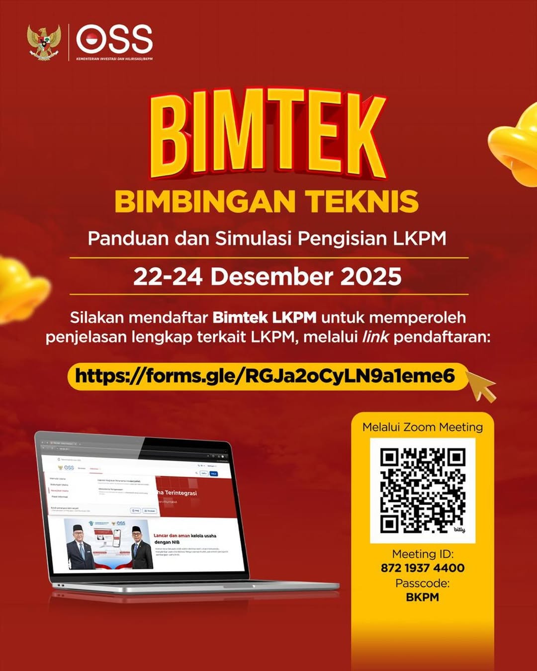 Bimbingan Teknis (BIMTEK) LKPM Tahun 2025